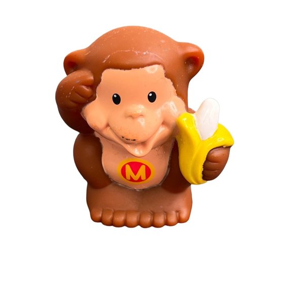 Fisher Price Little People Alphabet Zoo Monkey Replacement Animal Letter M - Picture 1 of 5